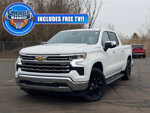 White 2023 Chevrolet Silverado 1500 LTZ for sale in Davison, MI