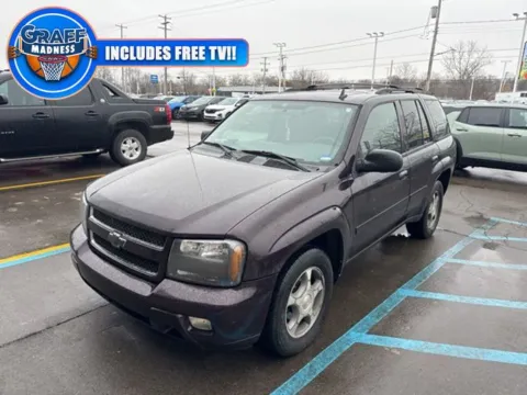 Red 2008 Chevrolet TrailBlazer LT for sale in Davison, MI