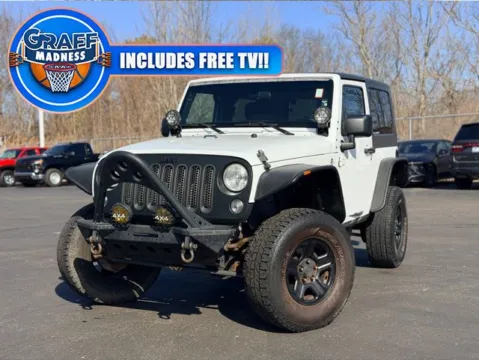 White 2014 Jeep Wrangler Sport for sale in Davison, MI