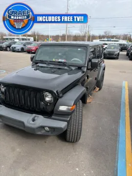 Black 2018 Jeep Wrangler Unlimited Sport for sale in Davison, MI