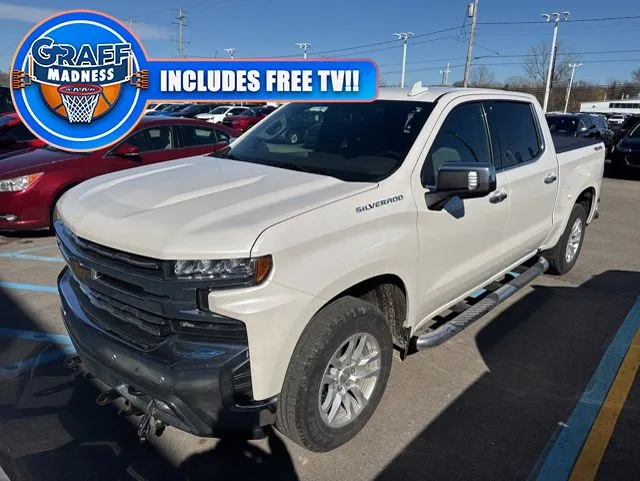 White 2019 Chevrolet Silverado 1500 LTZ for sale in Davison, MI