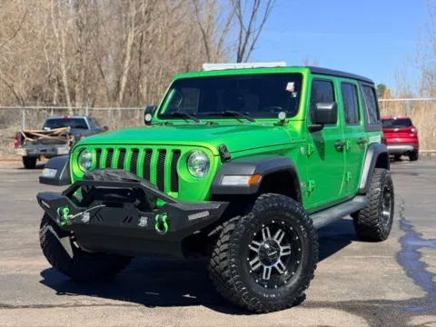 Green 2019 Jeep Wrangler Unlimited Sport for sale in Davison, MI