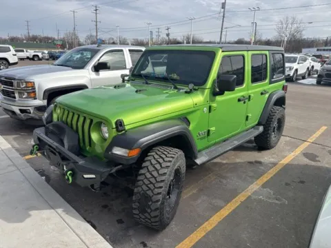 Green 2019 Jeep Wrangler Unlimited Sport for sale in Davison, MI
