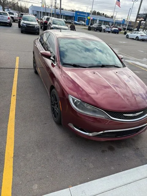Red 2015 Chrysler 200 C for sale in Davison, MI