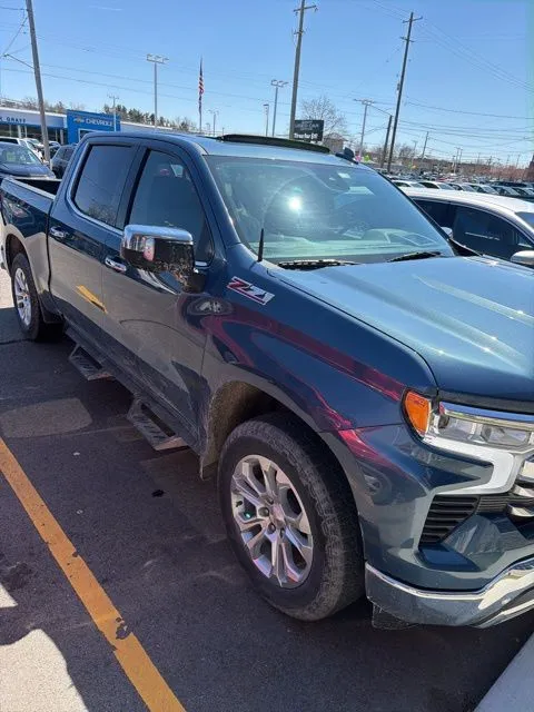 Blue 2024 Chevrolet Silverado 1500 LTZ for sale in Davison, MI