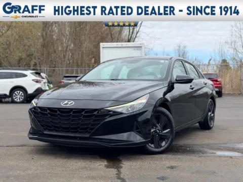 Black 2022 Hyundai Elantra Hybrid Blue for sale in Davison, MI