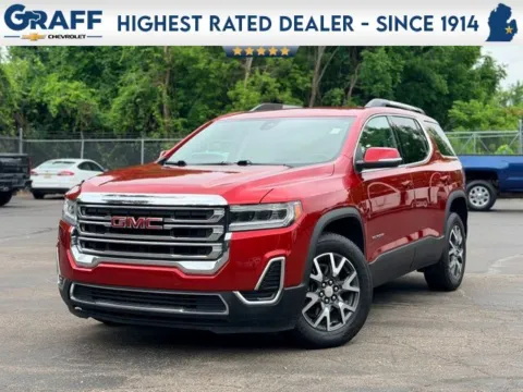 Red 2021 GMC Acadia SLE for sale in Davison, MI