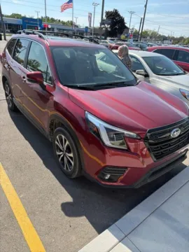 Red 2024 Subaru Forester Limited for sale in Davison, MI