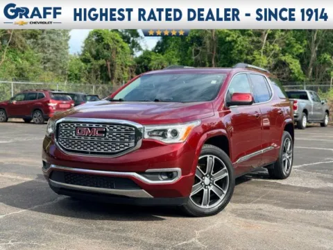 Red 2018 GMC Acadia Denali for sale in Davison, MI