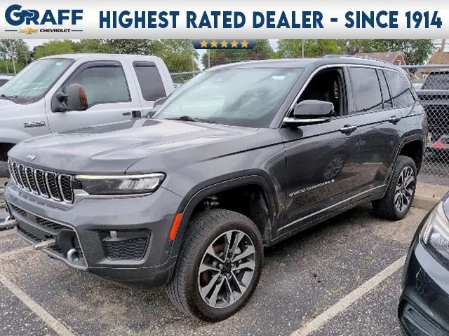 Gray 2022 Jeep Grand Cherokee Overland for sale in Davison, MI