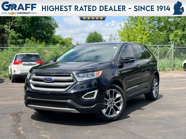 Black 2017 Ford Edge Titanium for sale in Davison, MI