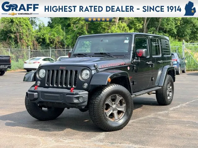 Black 2017 Jeep Wrangler Unlimited Rubicon Recon for sale in Davison, MI