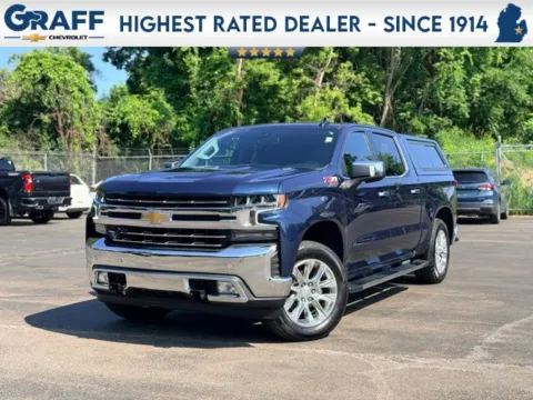 Blue 2021 Chevrolet Silverado 1500 LTZ for sale in Davison, MI