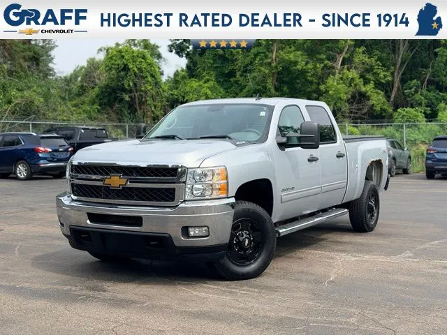 Silver 2013 Chevrolet Silverado 2500 HD LT for sale in Davison, MI