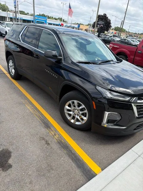 Black 2023 Chevrolet Traverse LS for sale in Davison, MI