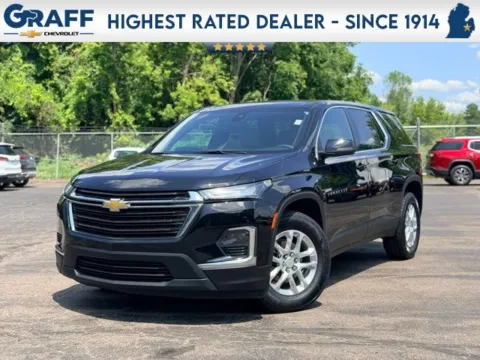 Black 2023 Chevrolet Traverse LS for sale in Davison, MI