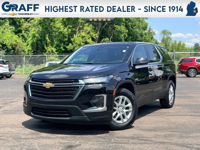 Black 2023 Chevrolet Traverse LS for sale in Davison, MI