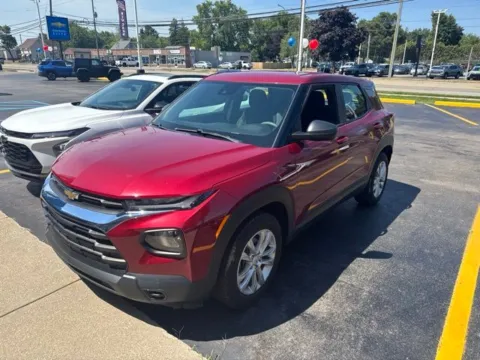 Red 2021 Chevrolet TrailBlazer LS for sale in Davison, MI