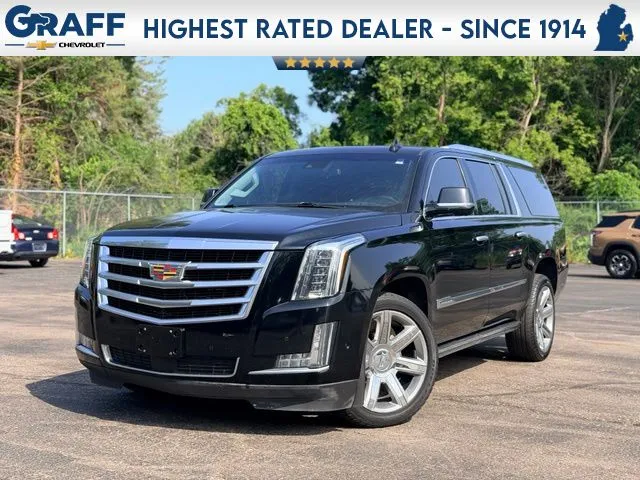 Black 2018 Cadillac Escalade ESV Premium for sale in Davison, MI