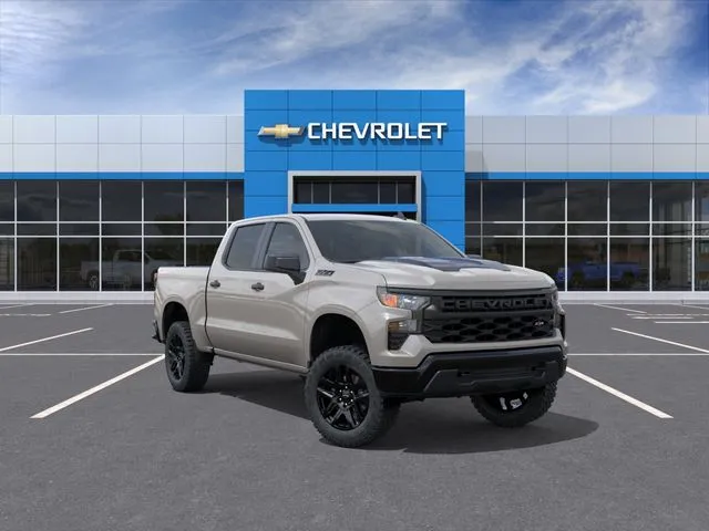 White 2026 Chevrolet Silverado 1500 Custom Trail Boss for sale in Davison, MI