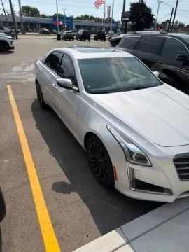 White 2017 Cadillac CTS 2.0L Turbo Luxury for sale in Davison, MI