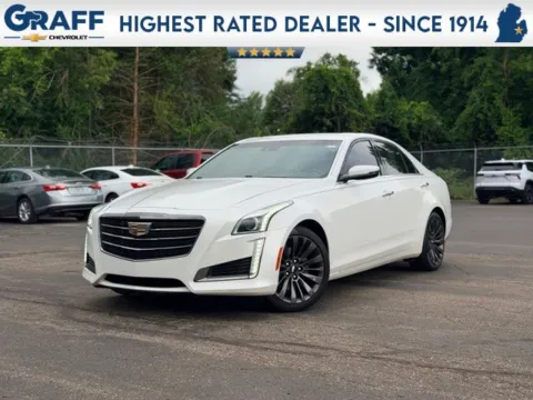 White 2017 Cadillac CTS 2.0L Turbo Luxury for sale in Davison, MI