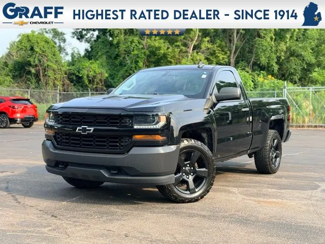 Black 2016 Chevrolet Silverado 1500 WT for sale in Davison, MI