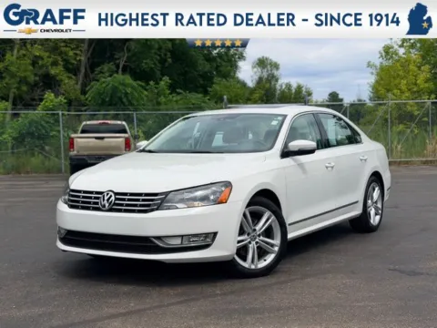White 2014 Volkswagen Passat TDI SEL Premium for sale in Davison, MI