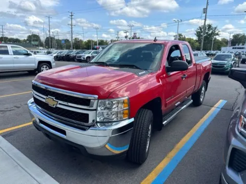 Red 2011 Chevrolet Silverado 2500 HD LT for sale in Davison, MI