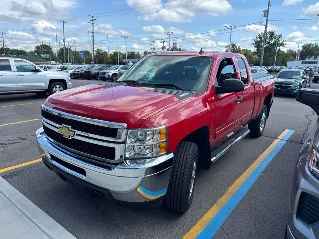 Red 2011 Chevrolet Silverado 2500 HD LT for sale in Davison, MI