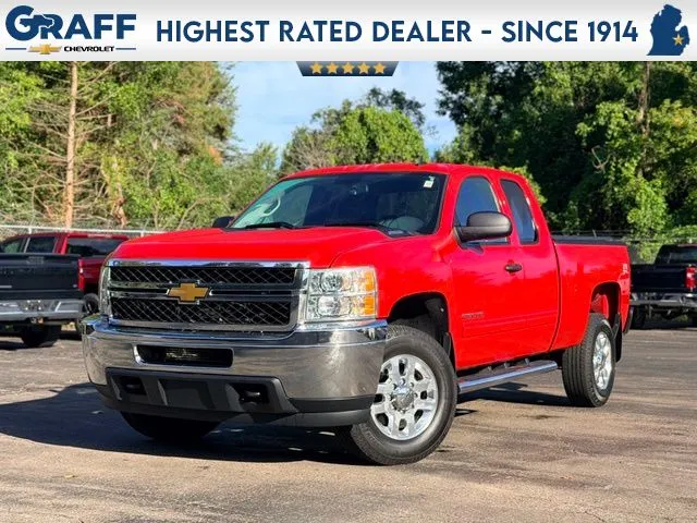 Red 2011 Chevrolet Silverado 2500 HD LT for sale in Davison, MI
