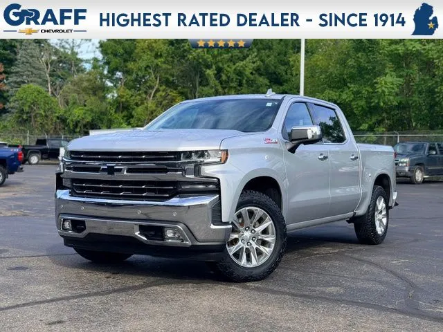 Silver 2020 Chevrolet Silverado 1500 LTZ for sale in Davison, MI