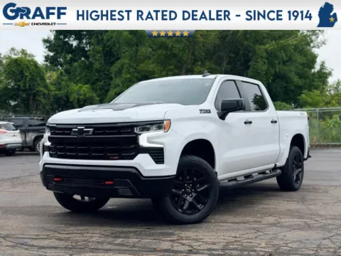 White 2024 Chevrolet Silverado 1500 LT Trail Boss for sale in Davison, MI