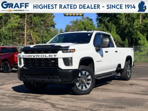 White 2022 Chevrolet Silverado 2500 HD Custom for sale in Davison, MI