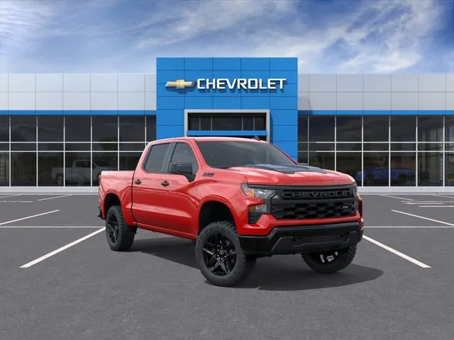 Red 2026 Chevrolet Silverado 1500 Custom Trail Boss for sale in Davison, MI