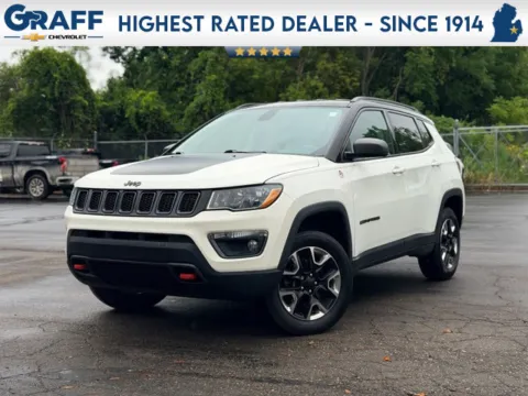 White 2018 Jeep Compass Trailhawk for sale in Davison, MI