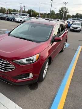 Red 2019 Ford Edge SEL for sale in Davison, MI