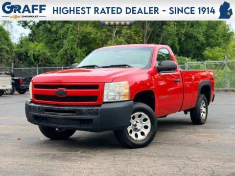 Red 2010 Chevrolet Silverado 1500 Work Truck for sale in Davison, MI