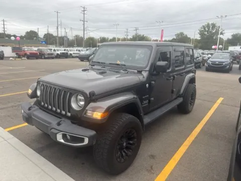 Gray 2020 Jeep Wrangler Unlimited Sahara for sale in Davison, MI