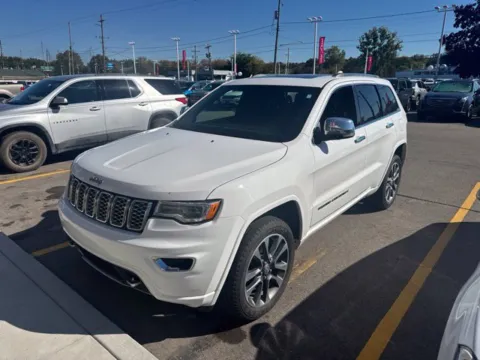 White 2018 Jeep Grand Cherokee Overland for sale in Davison, MI
