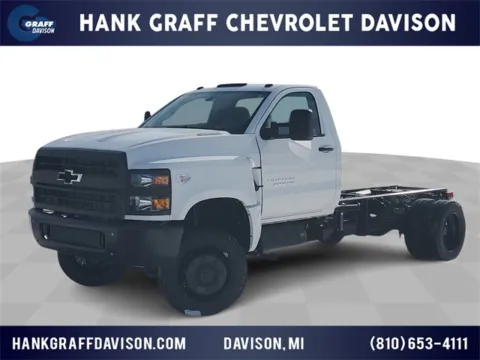 White 2024 Chevrolet Silverado 4500HD Work Truck for sale in Davison, MI
