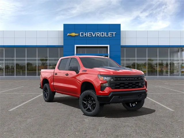 Red 2025 Chevrolet Silverado 1500 Custom Trail Boss for sale in Davison, MI