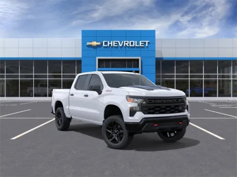 White 2026 Chevrolet Silverado 1500 Custom Trail Boss for sale in Davison, MI