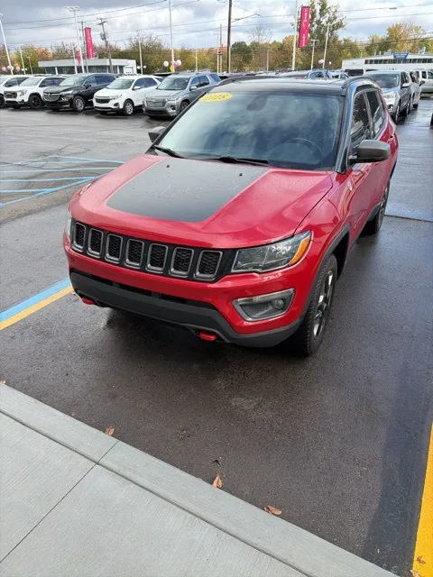 Red 2018 Jeep Compass Trailhawk for sale in Davison, MI