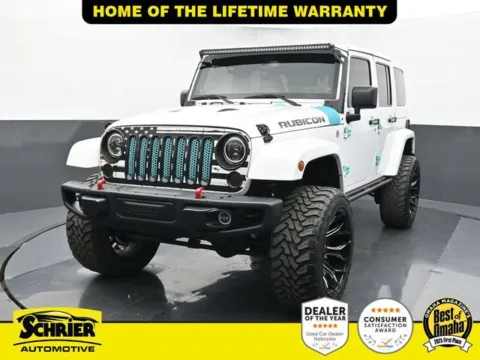 White 2013 Jeep Wrangler Unlimited Rubicon for sale in Omaha, NE