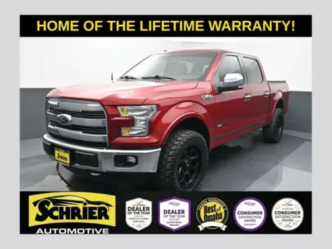 Red 2016 Ford F-150 Lariat for sale in Omaha, NE