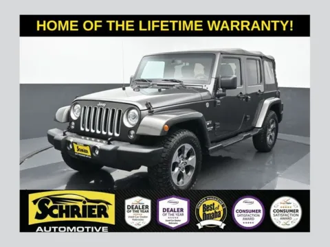 Gray 2017 Jeep Wrangler Unlimited Sahara for sale in Omaha, NE