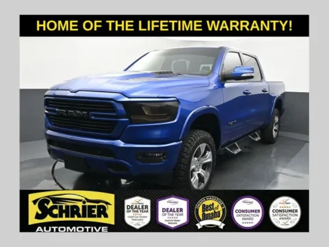 Blue 2019 Ram 1500 Laramie for sale in Omaha, NE