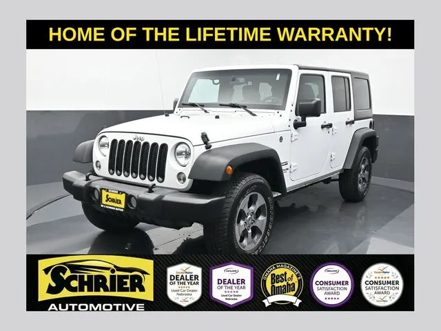 White 2017 Jeep Wrangler Unlimited Sport for sale in Omaha, NE