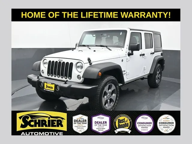 White 2017 Jeep Wrangler Unlimited Sport for sale in Omaha, NE